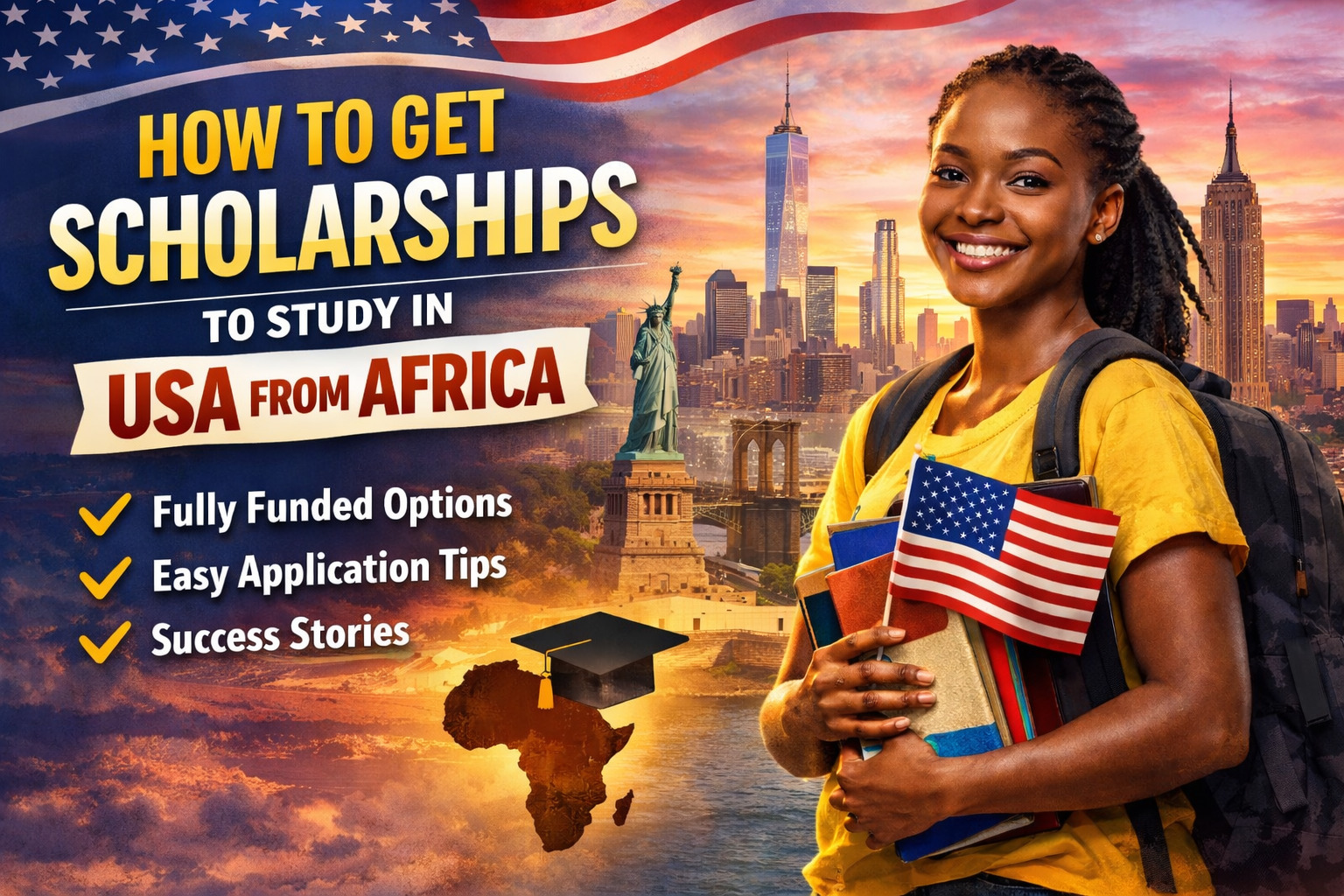 How to Get Scholarships to Study in USA from Africa (Step-by-Step Guide for 2026)